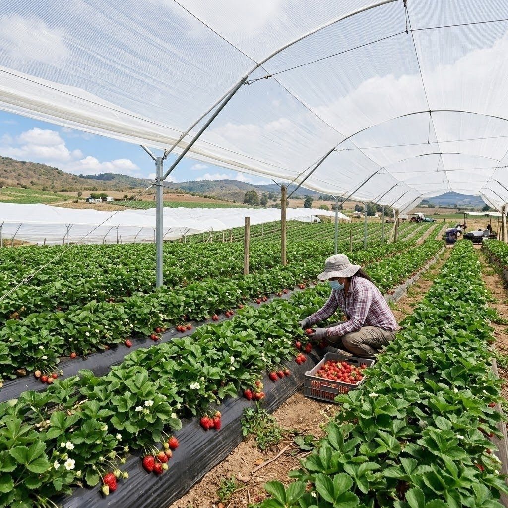 Malla sombra agrícola México